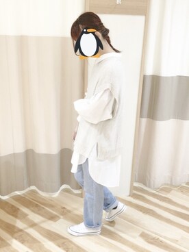 「Samansa Mos2 blue（サマンサモスモスブルー）のアイテム（スニーカー）」を使った、  𝕒𝕚𝕜𝕒 ༜さん（レディース・161cm）の冬コーディネート