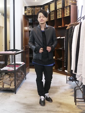 「ETHOS（エトス）のアイテム」を使った、GARUさん（メンズ・175cm）の冬コーディネート