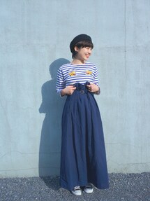 東洋×BEAMS BOY スカ刺繍 バスクシャツ BEAMS BOY（ビームスボーイ）の「TAILOR TOYO×BEAMS BOY / スカ刺繍