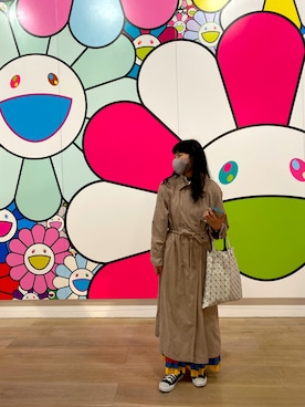 「美術館」｜まさこさん（レディース・168cm・20代）の冬コーディネート