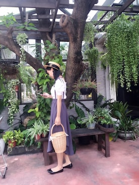 「Katie（ケイティ）のアイテム（バッグ）」を使った、chiroさん（レディース・167cm）の秋コーディネート