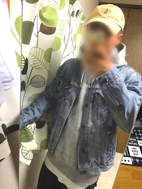 「Right-on（ライトオン）のアイテム（デニムジャケット）」を使った、アズマっくすさん（メンズ・169cm）の冬コーディネート