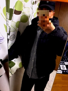 「H&M DIVIDED（エイチアンドエム　ディヴァイデッド）のアイテム（ジャケット/アウター）」を使った、アズマっくすさん（メンズ・169cm）の冬コーディネート