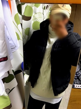 「H&M DIVIDED（エイチアンドエム　ディヴァイデッド）のアイテム（ジャケット/アウター）」を使った、アズマっくすさん（メンズ・169cm）の冬コーディネート
