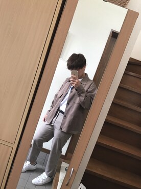 「CIAOPANIC（チャオパニック）のアイテム（その他アウター）」を使った、アズマっくすさん（メンズ・169cm）の夏コーディネート