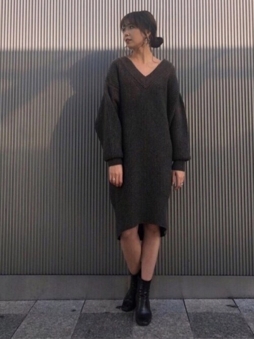 Ayami Matsuo Maison De Reefur 博多店 Maison De Reefurのニット セーターを使ったコーディネート Wear