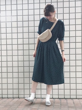 「アイテム（ボディバッグ/ウエストポーチ）」を使った、🍦みうみ🍦さん（レディース・165cm・20代）の夏コーディネート