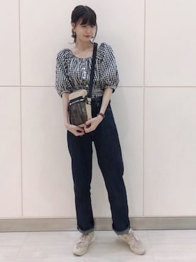 「earth music&ecology（アースミュージックアンドエコロジー）のアイテム」を使った、🍦みうみ🍦さん（レディース・165cm）の夏コーディネート