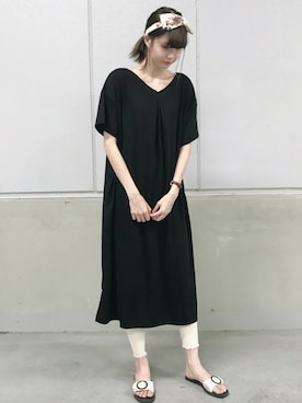「アイテム（レギンス/スパッツ）」を使った、🍦みうみ🍦さん（レディース・165cm）の夏コーディネート