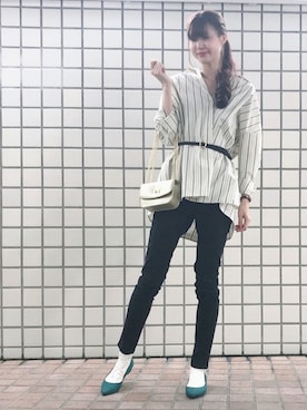 「チェーンバッグ」｜🍦みうみ🍦さん（レディース・165cm）の夏コーディネート