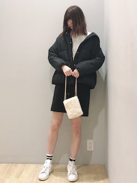 「シンプルおしゃれが好き」｜「アイテム（ブルゾン）」を使った、🍦みうみ🍦さん（レディース・165cm）の秋コーディネート