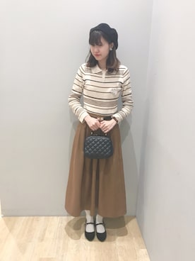 「キャメル」｜🍦みうみ🍦さん（レディース・165cm）の冬コーディネート