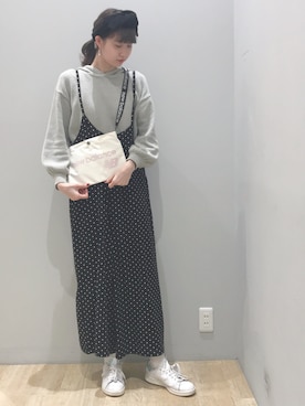 「サコッシュ」｜🍦みうみ🍦さん（レディース・165cm）の冬コーディネート