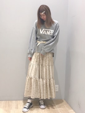 「アイテム（スウェット）」を使った、🍦みうみ🍦さん（レディース・165cm・20代）の春コーディネート