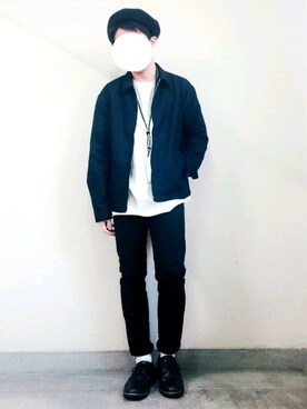 「HARE（ハレ）のアイテム（ソックス/靴下）」を使った、くっちーさん（メンズ・166cm）の春コーディネート