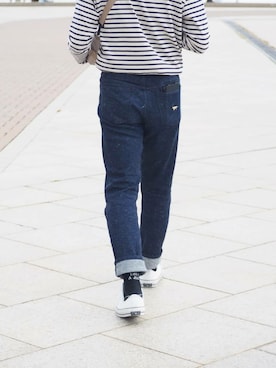 「hellolulu(ハロルル)のアイテム」を使った、くっちーさん(メンズ・166cm)の秋コーディネート