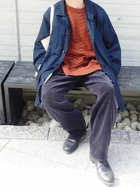 「WhoWhat（フーワット）のアイテム（ジャケット/アウター）」を使った、くっちーさん（メンズ・166cm）の冬コーディネート