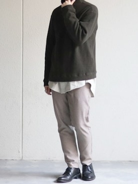 「confect（コンフォクト）のアイテム（トップス）」を使った、くっちーさん（メンズ・166cm）の冬コーディネート