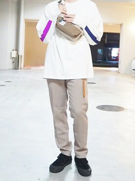 「hellolulu(ハロルル)のアイテム」を使った、くっちーさん(メンズ・166cm)の春コーディネート