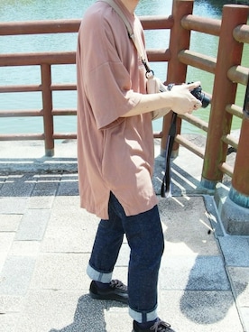 「hellolulu(ハロルル)のアイテム」を使った、くっちーさん(メンズ・166cm)の春コーディネート