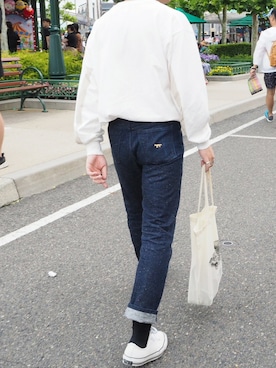 「アイテム（バングル/リストバンド）」を使った、くっちーさん（メンズ・166cm・20代）の夏コーディネート