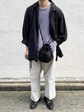 「20/80（テゥエンティーエイティー）のアイテム」を使った、くっちーさん（メンズ・166cm）の秋コーディネート