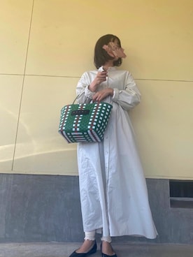 「152cm」｜「アイテム（シャツワンピース）」を使った、mayuさん（レディース・152cm）の春コーディネート