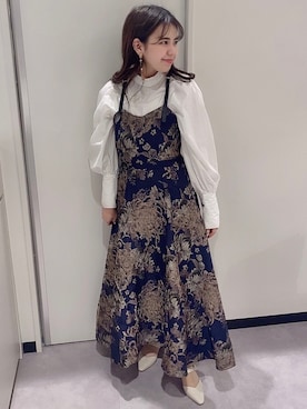 「RANDA（ランダ）のアイテム（ワンピース）」を使った、izuさん（レディース・150cm）の冬コーディネート