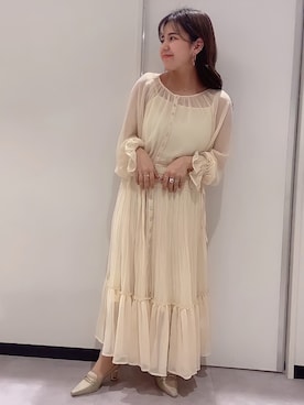 「RANDA（ランダ）のアイテム（ワンピース）」を使った、izuさん（レディース・150cm）の冬コーディネート