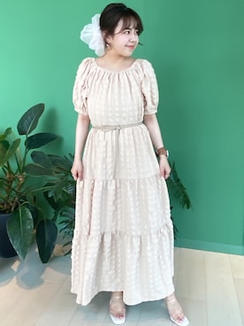 「RANDA（ランダ）のアイテム（ワンピース）」を使った、izuさん（レディース・150cm）の春コーディネート