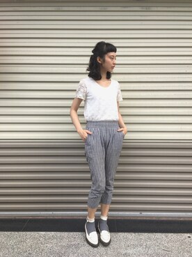 「catworld（キャットワールド）のアイテム」を使った、チャオさん（レディース・168cm）の夏コーディネート