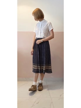 「sanuk（サヌーク）のアイテム」を使った、チャオさん（レディース・168cm）の春コーディネート