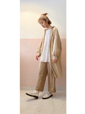 「H&M（エイチ・アンド・エム）のアイテム（ブルゾン）」を使った、チャオさん（レディース・168cm）の春コーディネート