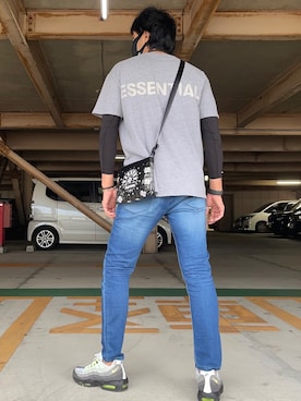 「HELLO CALIF（ハローカリフ）のアイテム」を使った、ハルさん（メンズ・181cm）の夏コーディネート