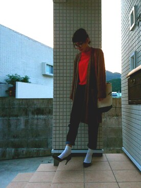 「HERITAGE LEATHER（ヘリテージレザー）のアイテム」を使った、ricky.yさん（レディース・158cm）の冬コーディネート