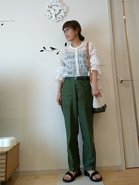 「HERITAGE LEATHER（ヘリテージレザー）のアイテム」を使った、ricky.yさん（レディース・158cm）の夏コーディネート