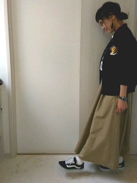 「仕事コーデ」｜「アイテム（ブルゾン）」を使った、ricky.yさん（レディース・158cm）の春コーディネート