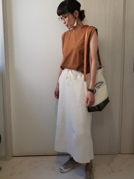「HERITAGE LEATHER（ヘリテージレザー）のアイテム」を使った、ricky.yさん（レディース・158cm）の夏コーディネート