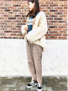 「オシャレパッソ」｜「アイテム（ブルゾン）」を使った、ricky.yさん（レディース・158cm）の秋コーディネート