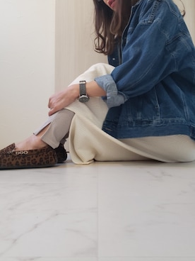 「BACK NUMBER（バックナンバー）のアイテム（デニムジャケット）」を使った、ricky.yさん（レディース・158cm）の秋コーディネート