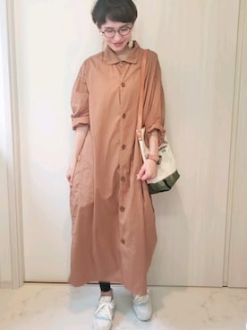 「HERITAGE LEATHER（ヘリテージレザー）のアイテム」を使った、ricky.yさん（レディース・158cm）の秋コーディネート