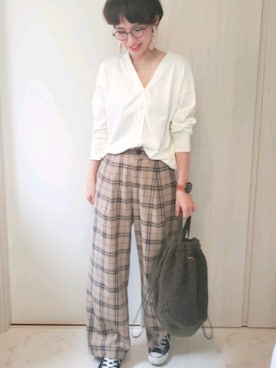 「TIMEX（タイメックス）のアイテム」を使った、ricky.yさん（レディース・158cm）の秋コーディネート