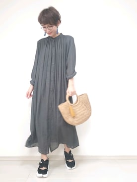 「Right-on（ライトオン）のアイテム（ワンピース/ドレス）」を使った、ricky.yさん（レディース・158cm）の夏コーディネート