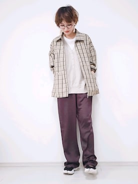 「RAG MACHINE（ラグマシーン）のアイテム（ジャケット/アウター）」を使った、ricky.yさん（レディース・158cm）の秋コーディネート