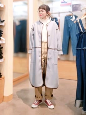 「HONEYSUCKLE ROSE（ハニーサックルローズ）のアイテム（その他アウター）」を使った、ricky.yさん（レディース・158cm）の冬コーディネート