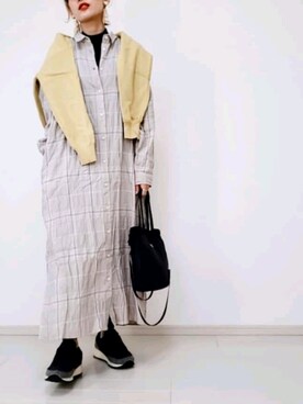 「RAG MACHINE（ラグマシーン）のアイテム（ワンピース/ドレス）」を使った、ricky.yさん（レディース・158cm）の春コーディネート