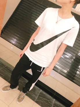 「アイテム（スリッポン）」を使った、akiさん（レディース・168cm・20代）の夏コーディネート