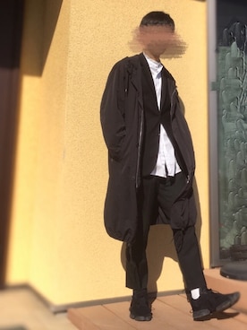 「オーバーコート」｜「アイテム（ダッフルコート）」を使った、こかさん（メンズ・175cm）の冬コーディネート