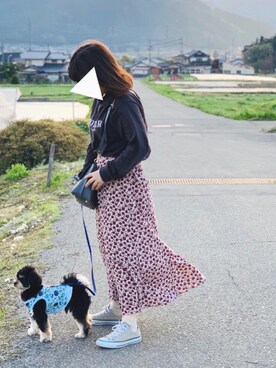 スカートを使った 犬の散歩 の人気ファッションコーディネート Wear