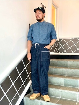 「fennica（フェニカ）のアイテム」を使った、fennicaさん（メンズ・175cm）の夏コーディネート